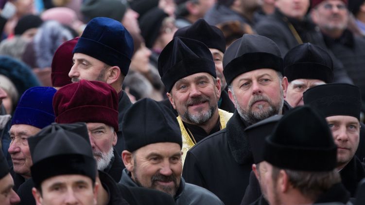 Фото с митинга на Софийской площади в поддержку создания ПЦУ. Фото - сайт президента