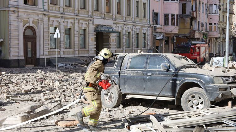 Харьков после обстрела 6 сентября. Фото ГСЧС