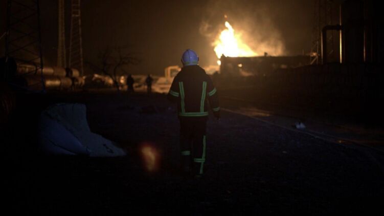 Наслідки удару по газовому об'єкту у Тернопільській області