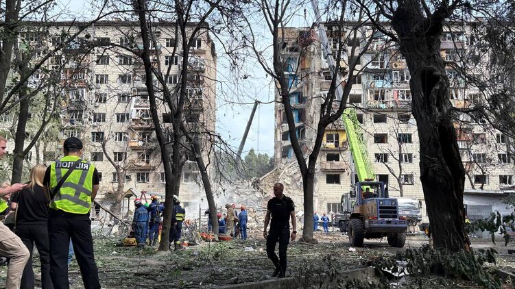 Будинок, що звалився на Солом'янці в Києві