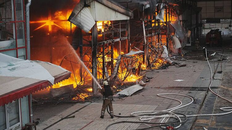 Последствия удара по Харькову в ночь на 1 октября