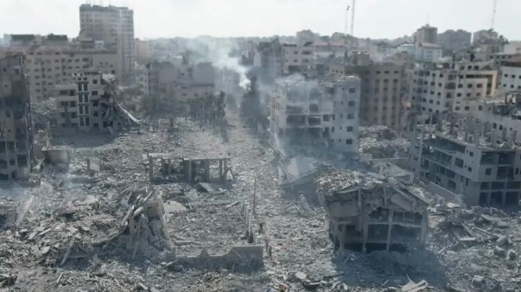 У Газі триває війна. Скріншот відео