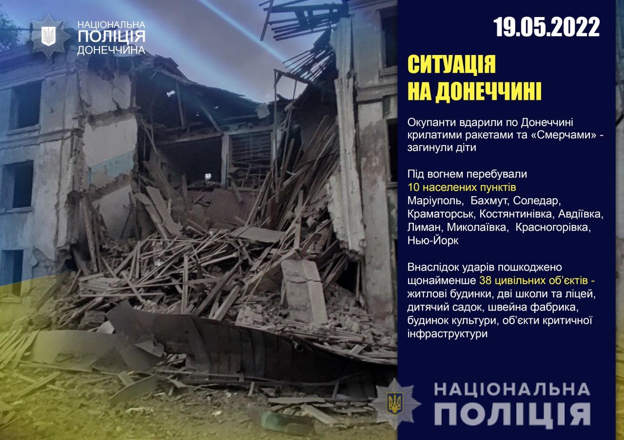 Донецкая область - в регионе враг обстрелял за сутки 10 населенных пунктов 