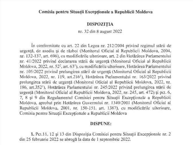 Заявление комиссии по ЧС Молдавии о запрете на перевоз дров в ночное время