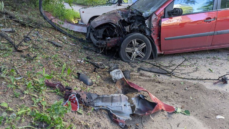 Последствия утреннего обстрела Харькова 