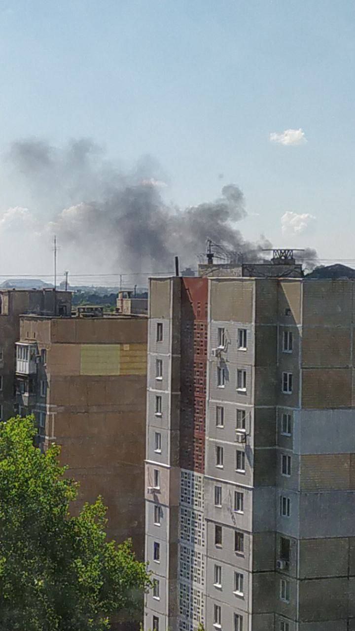 Последствия обстрела Донецка