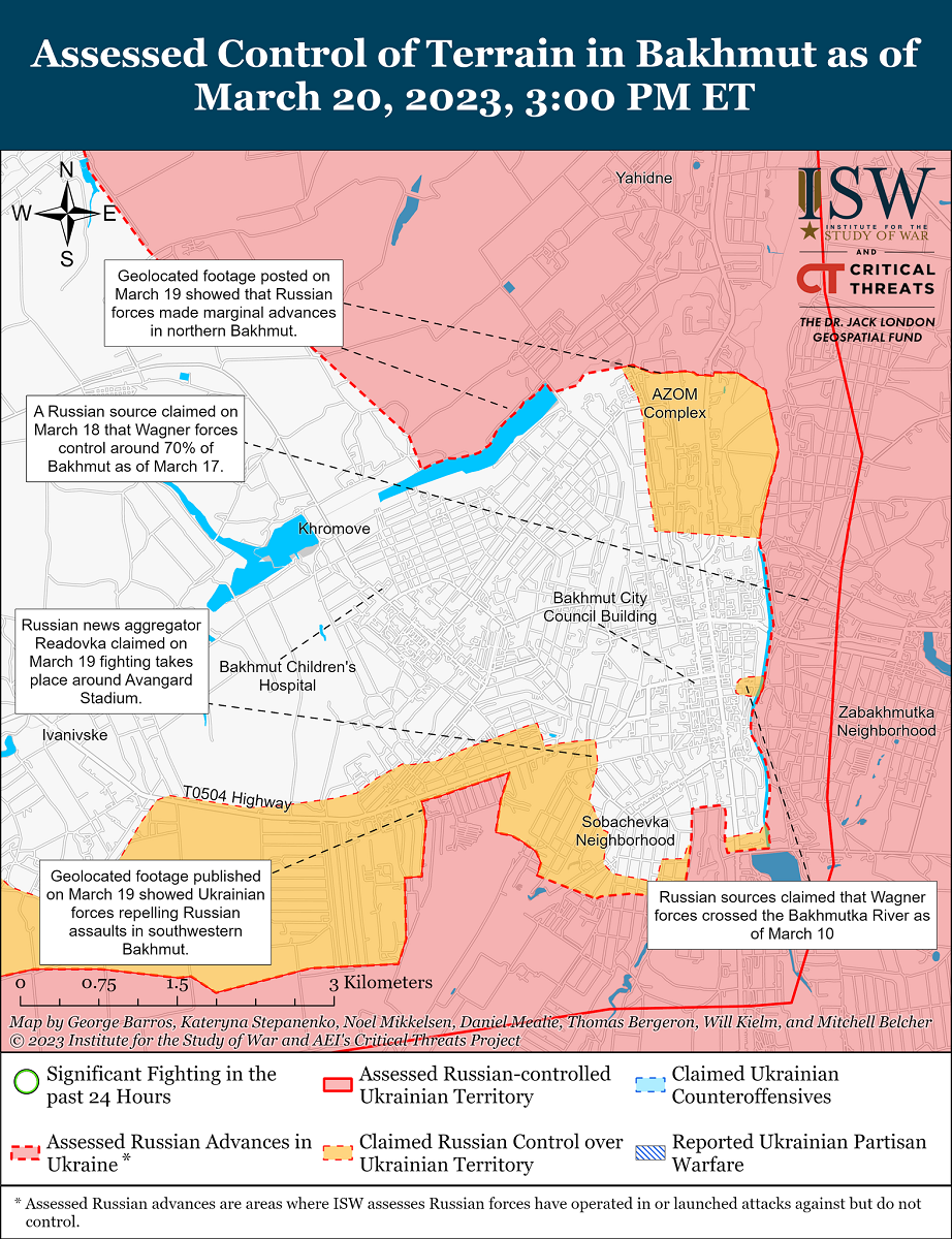 Карта боевых действий в Украине