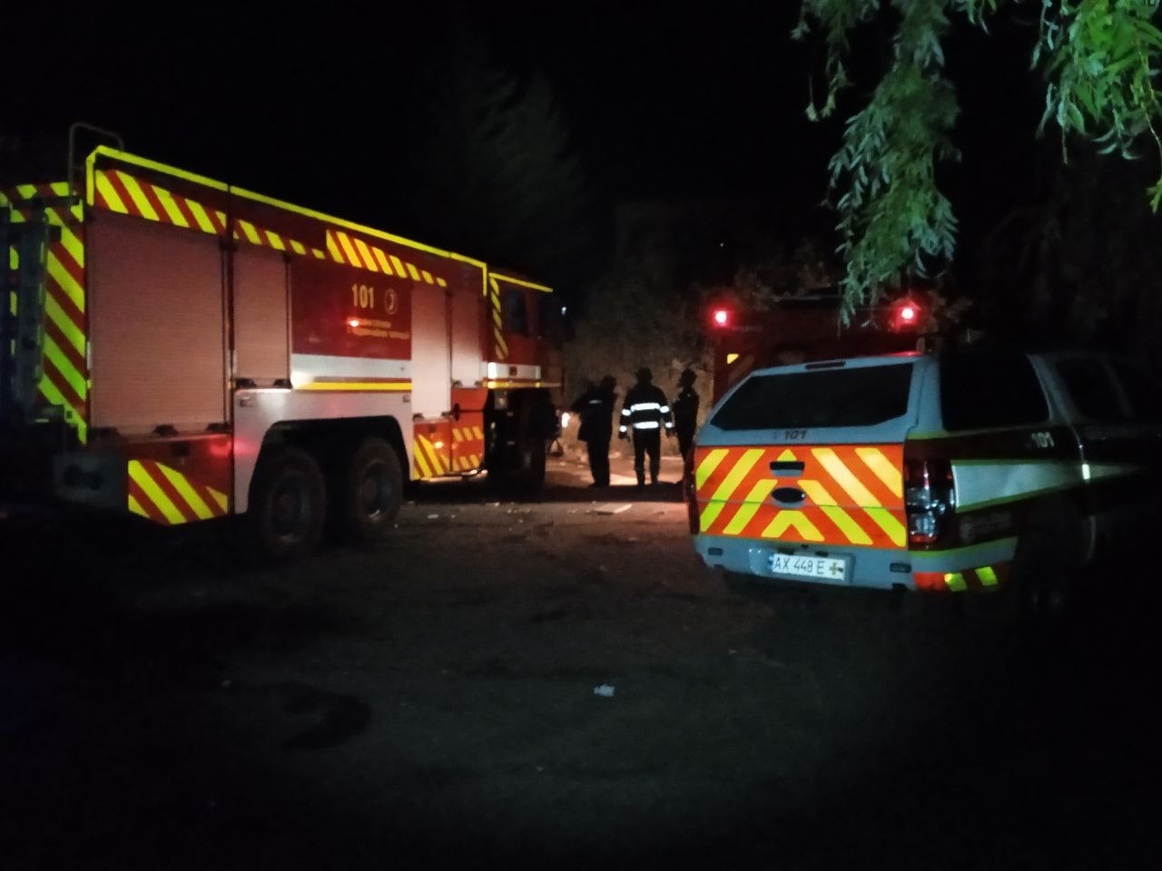 Фото ночных пожаров в Харьковской области от ГСЧС 7 октября