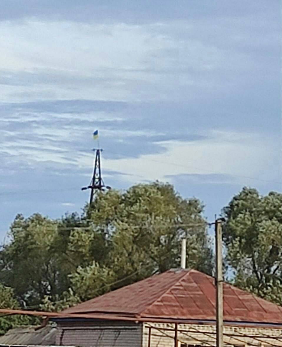 Украинский флаг в Старобельске