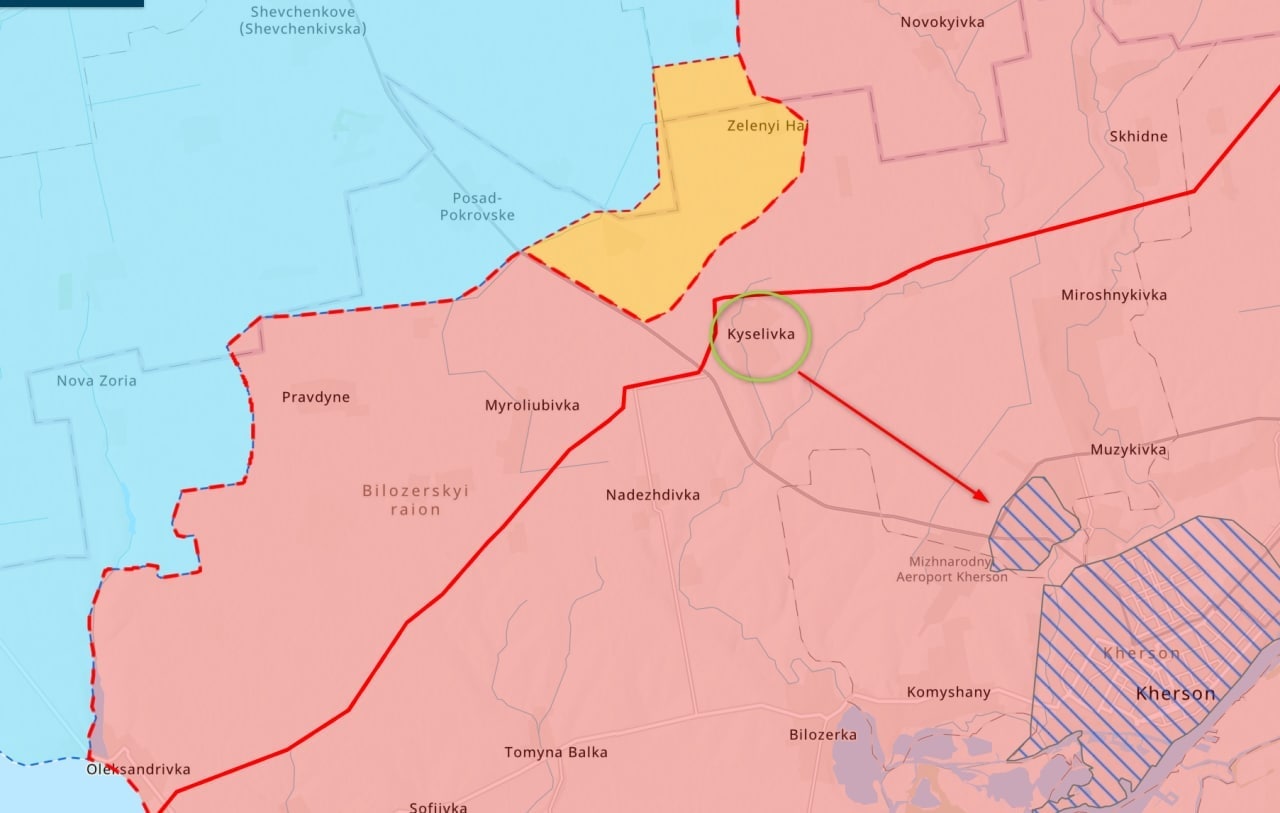 Карта Херсонщины