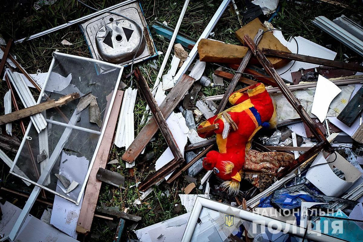 Последствия обстрела Селидово