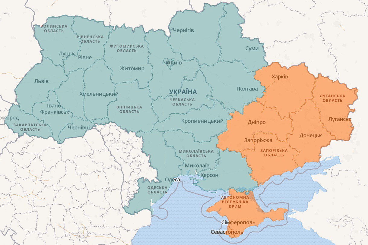 Карта тревог