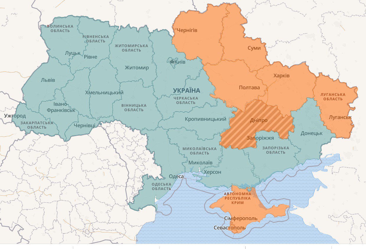 Карта тревог