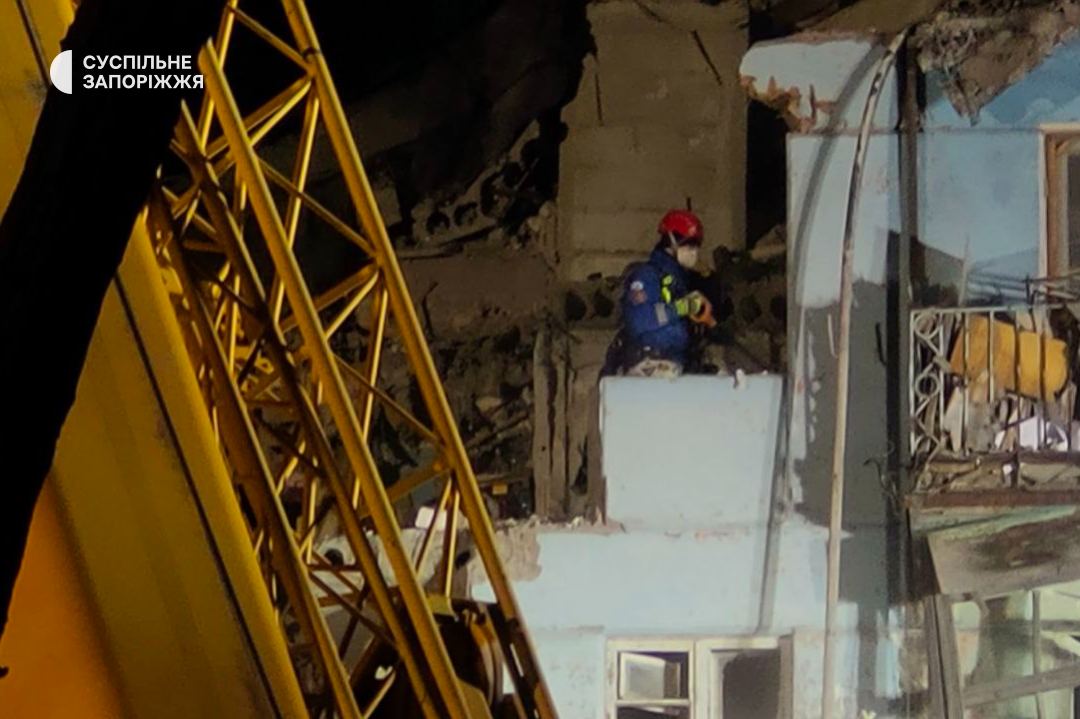 Разбор завалов в Запорожье