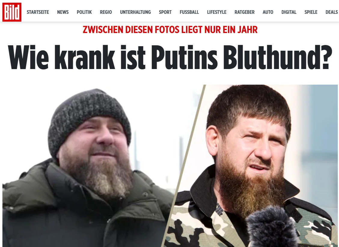 По неофициальной информации, у Кадырова проблемы с почками