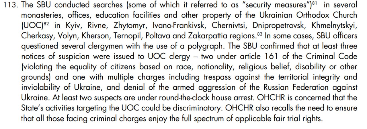 действия СБУ против УПЦ в Украине