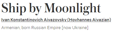 Айвазовского назвали армянским художником