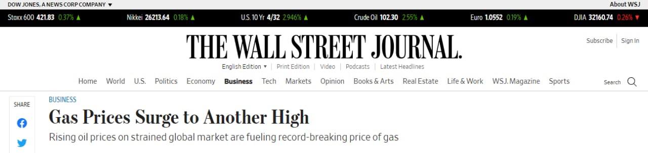 в США рекордно подорожал бензин