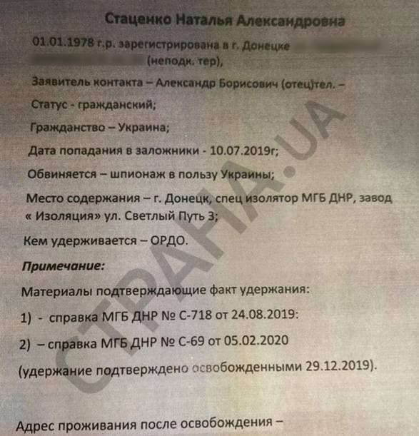 В распоряжении "Страны" оказались документы, кого готовы освободить т.н. "ЛДНР"