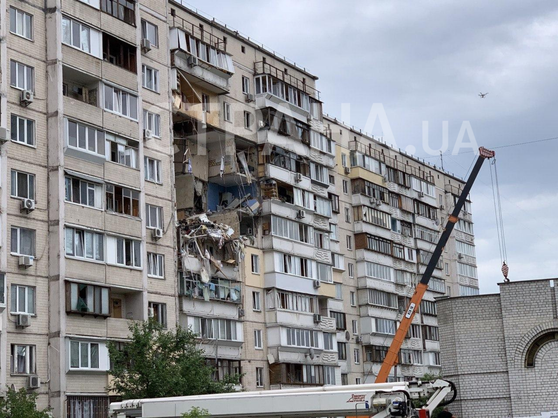 взрыв дома в Киеве