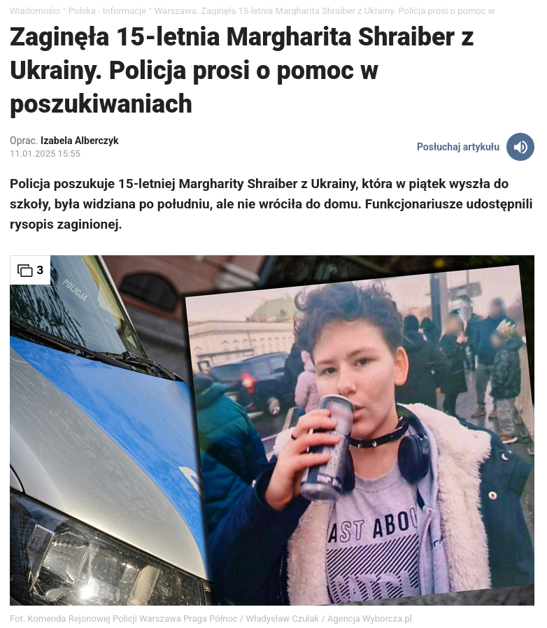 Знімок заголовка на wiadomosci.gazeta.pl