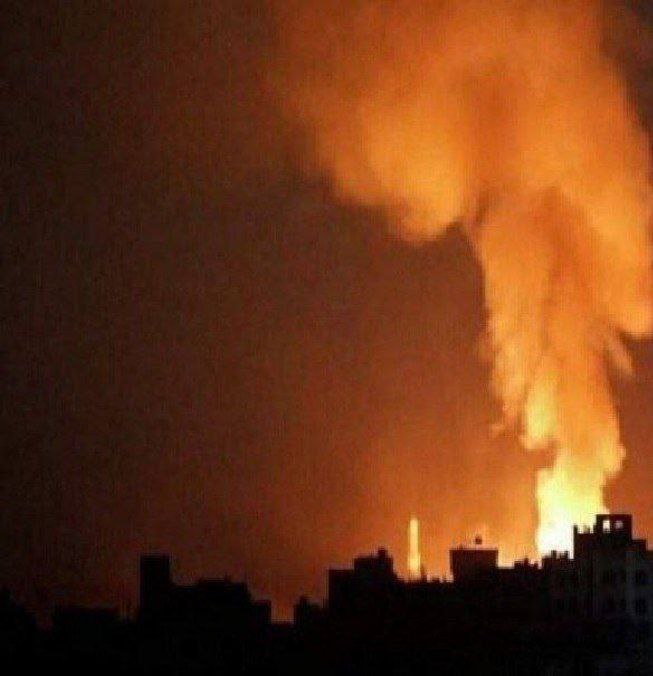 Фото пожара в Йемене. Источник - Телеграм