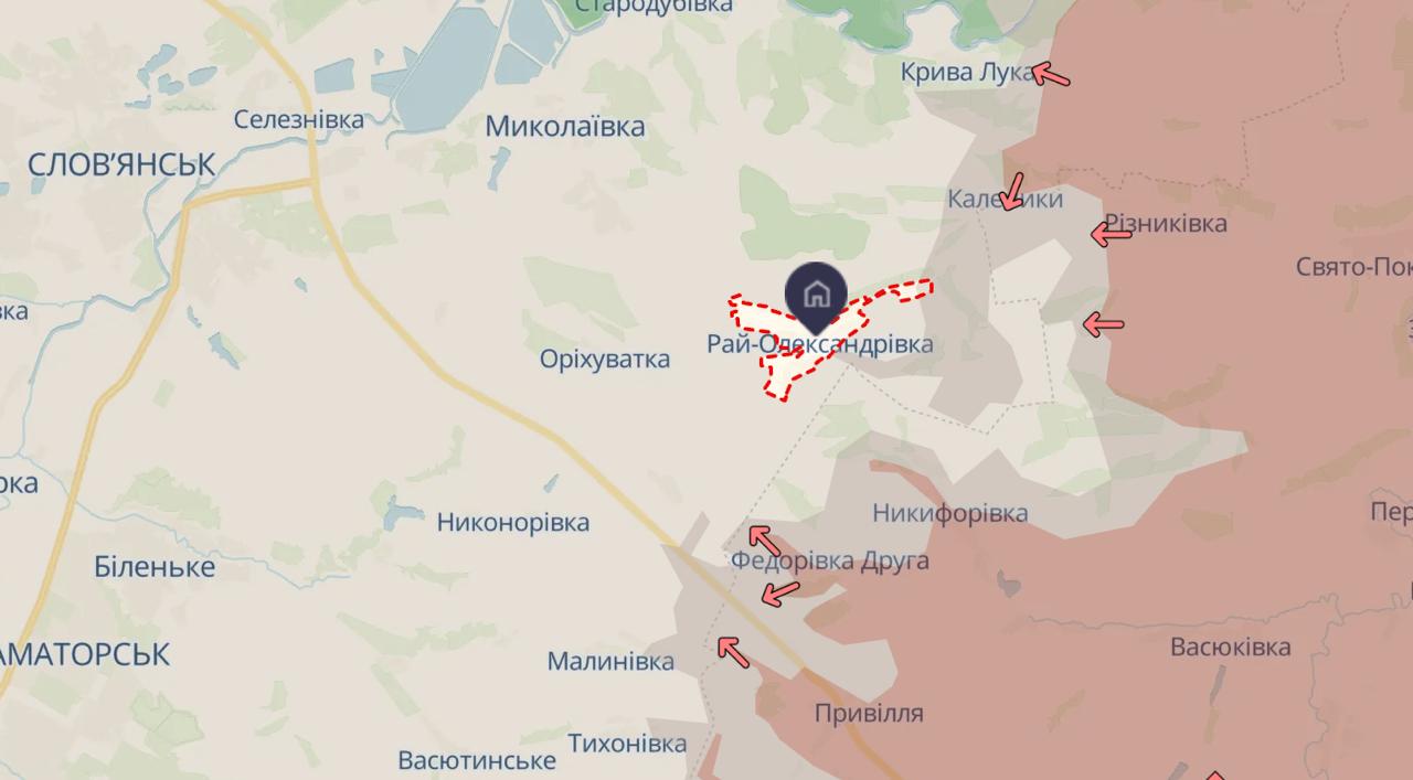 Славянск и Краматорск. Карта боевых действий. Источник – DeepState