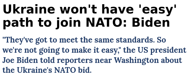 США не будут отменять ПДЧ НАТО для Украины