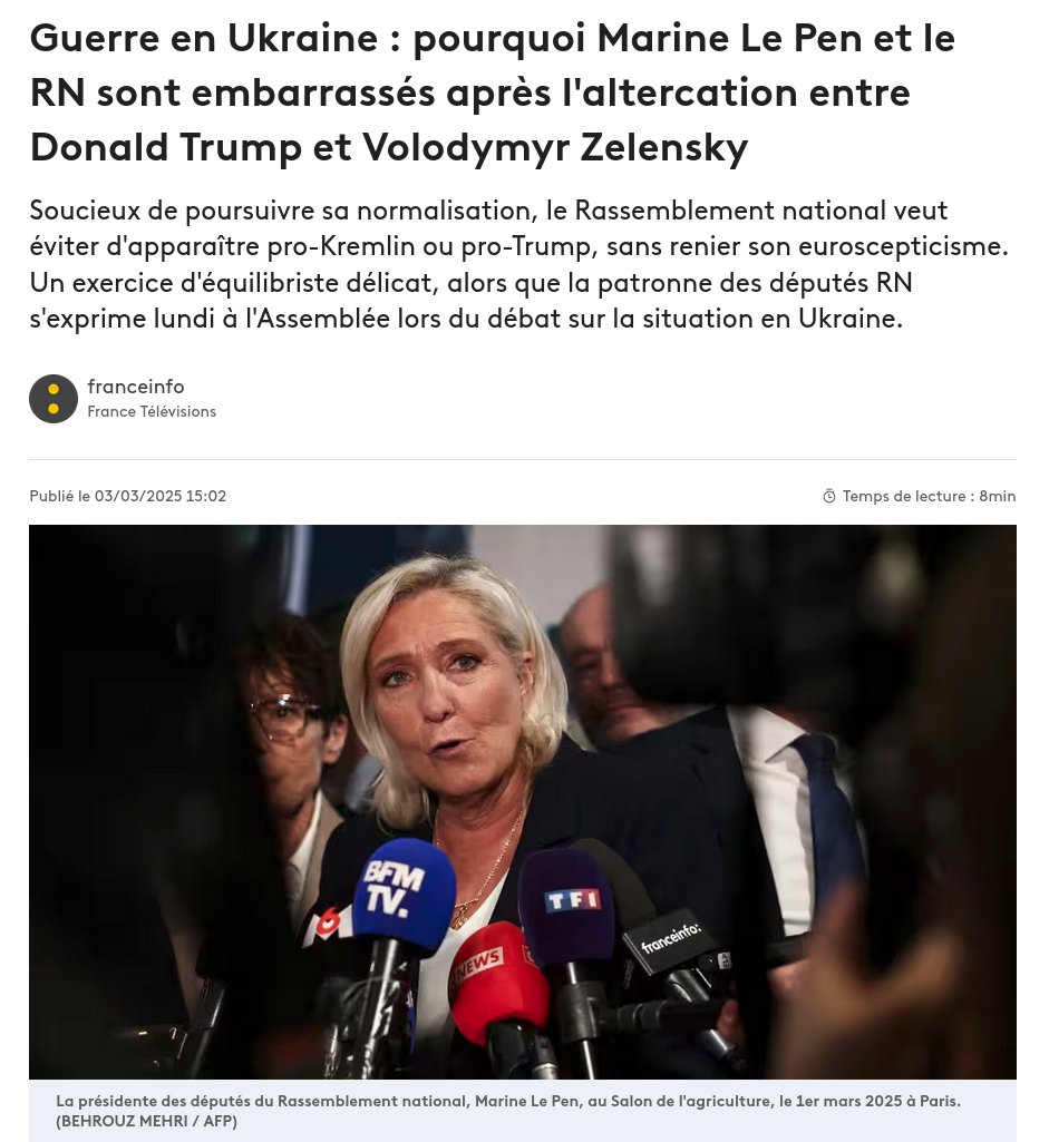 Заголовок на francetvinfo.fr