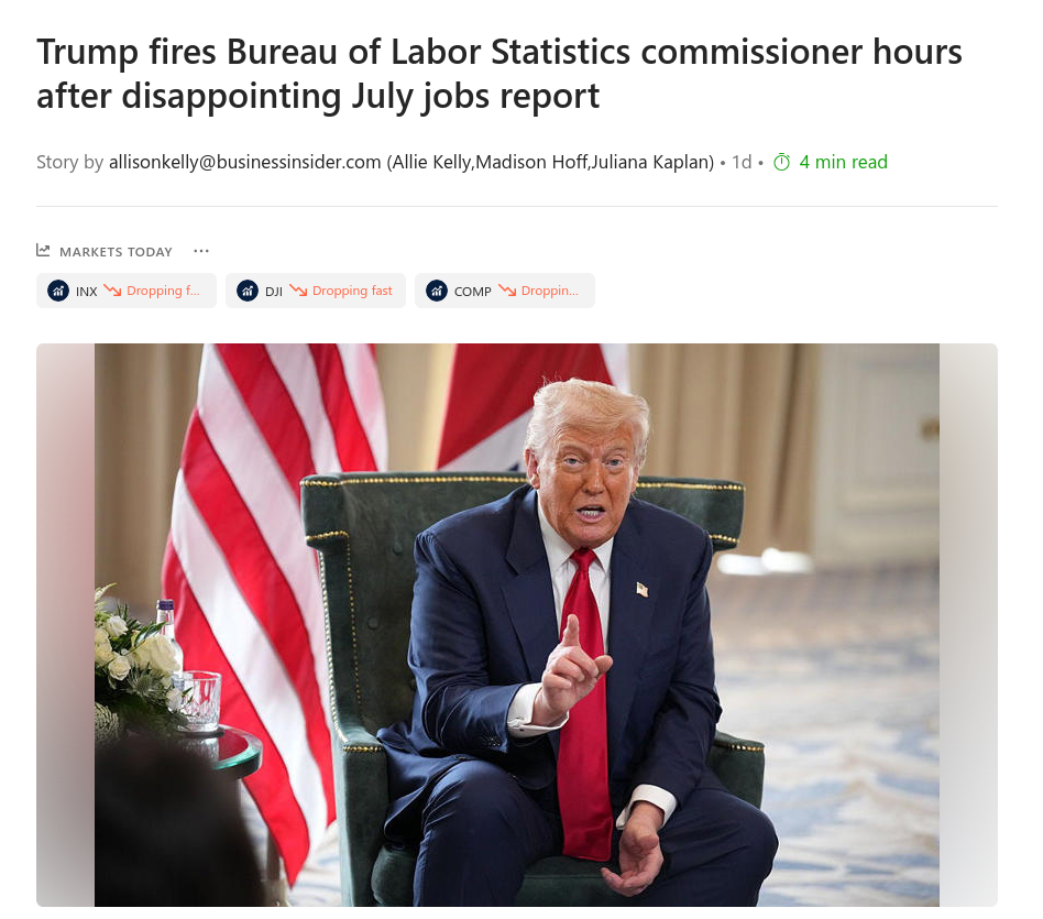 Знімок заголовка на msn.com