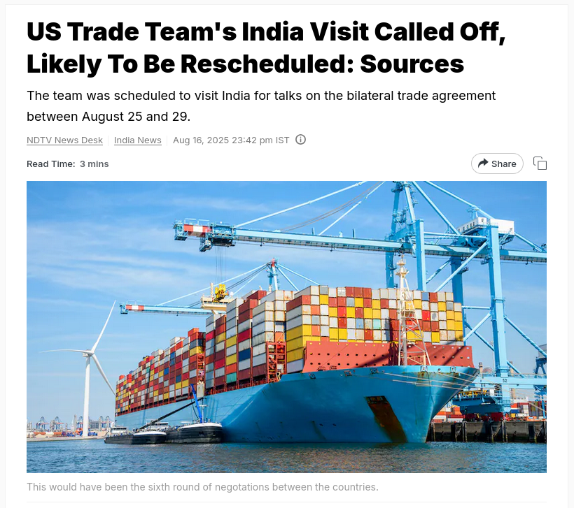 Снимок заголовка на ndtv.com