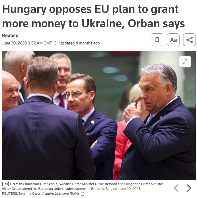 Снимок заголовка в Reuters